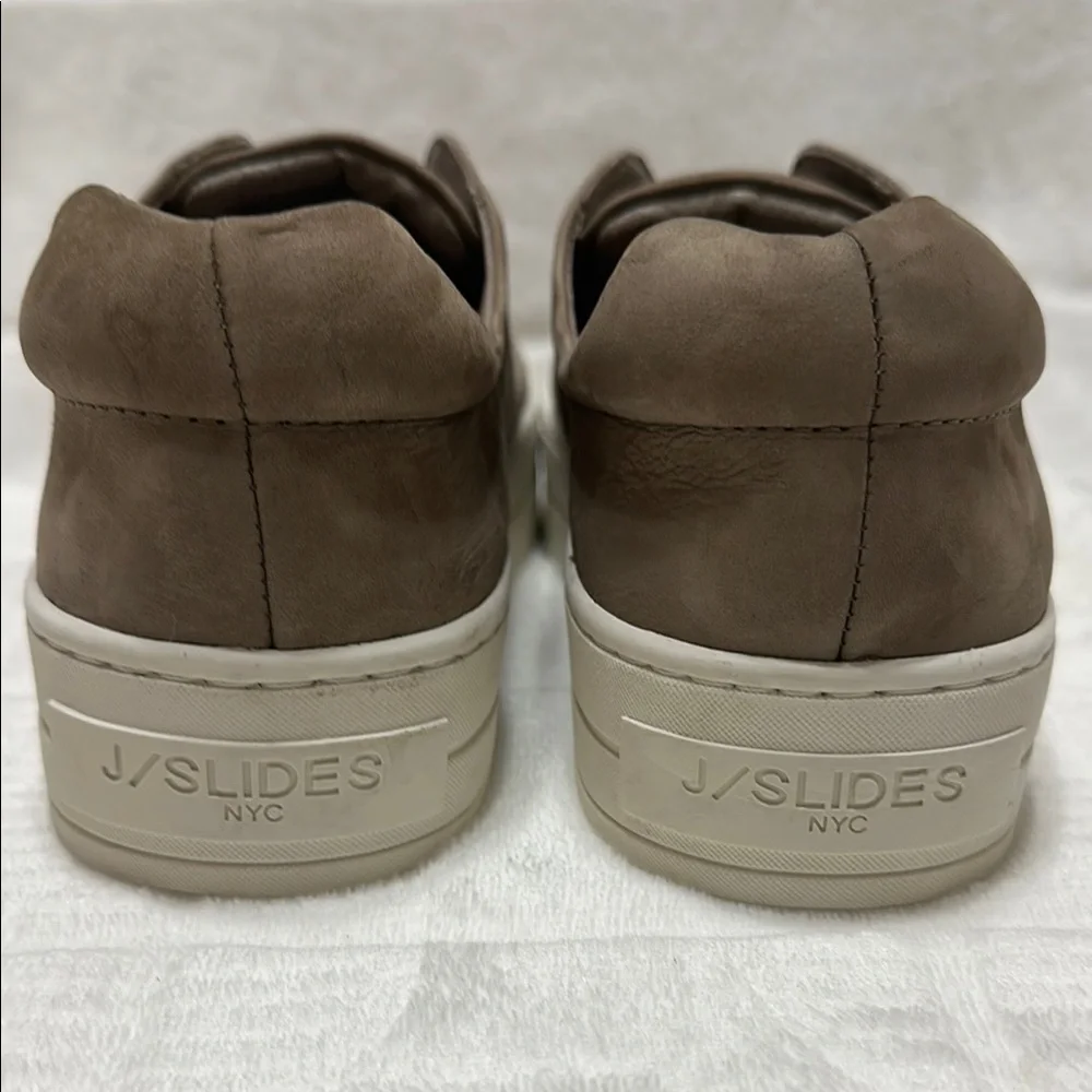 J/SLIDES‎ Tan and White Platform Sneakers